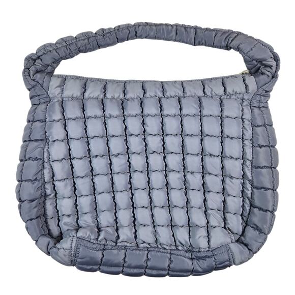 FREE PEOPLE Movement Quilted Carryall Tote Bag Slate Sold Out Color NWT - Picture 2 of 5